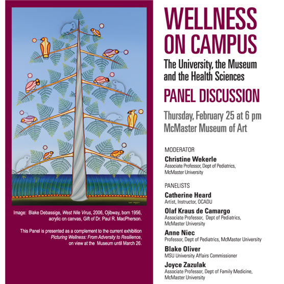 Wellness on Campus: Panel Discussion February 25 at 6 pm