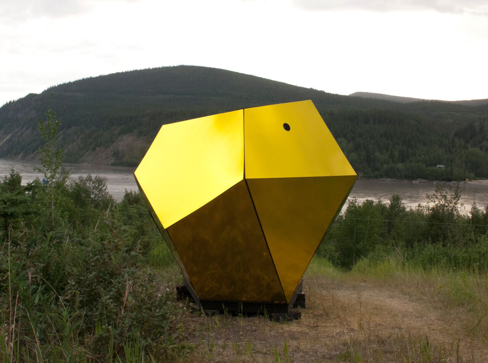 Kevin Schmidt and Holly Ward Eye of the Beholder camera obscura, 2015 View of installation near Dawson City, Yukon | McMaster Museum of Art Exhibition