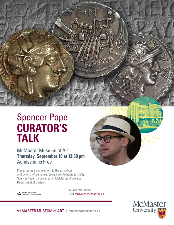 New exhibition and curator’s talk on coins from antiquity to today