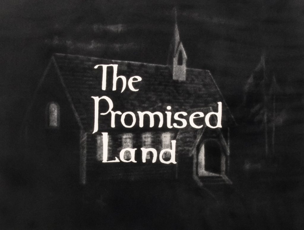 The Promised Land 2019 Flocked screen print 45 x 38 inches Edition of 3 with one AP