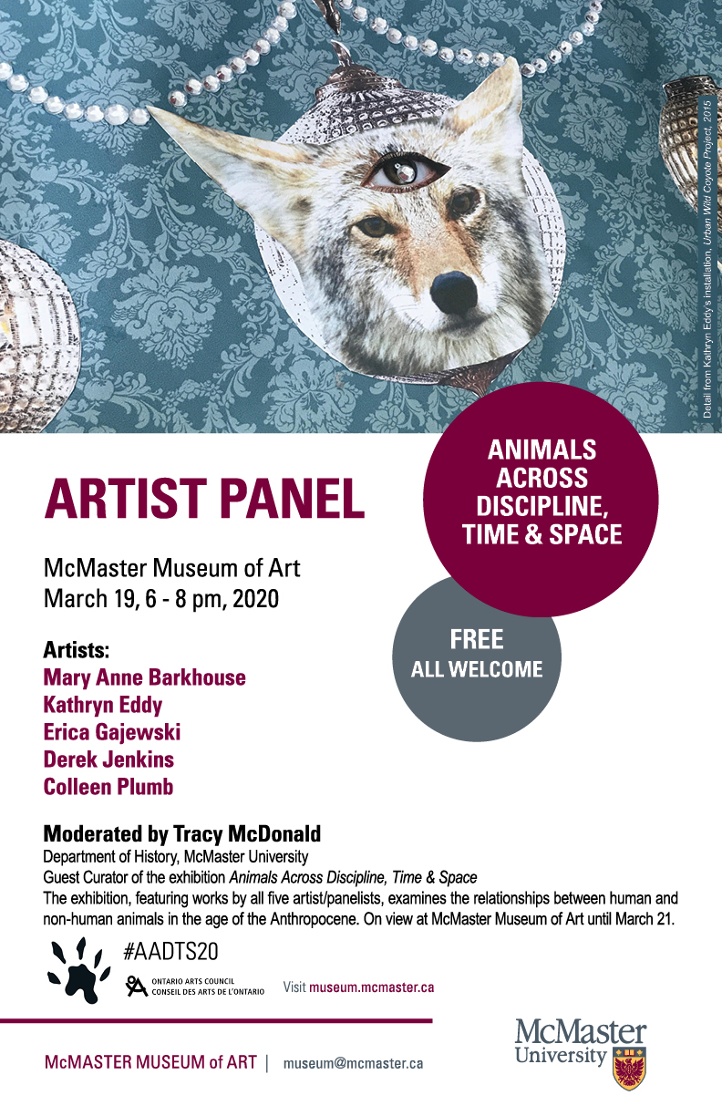 Artist Panel for Animals Across Discipline, Time & Space |  March 19