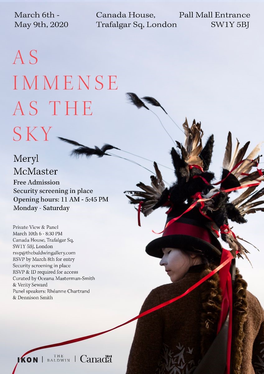 Museum Curator to speak at Meryl McMaster’s exhibition launch, Canada House