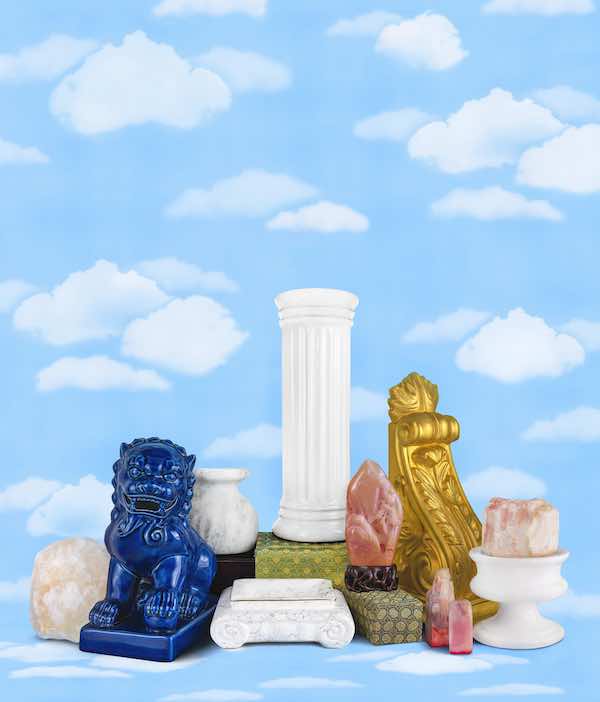 Shellie Zhang's photograph of objects against blue sky background