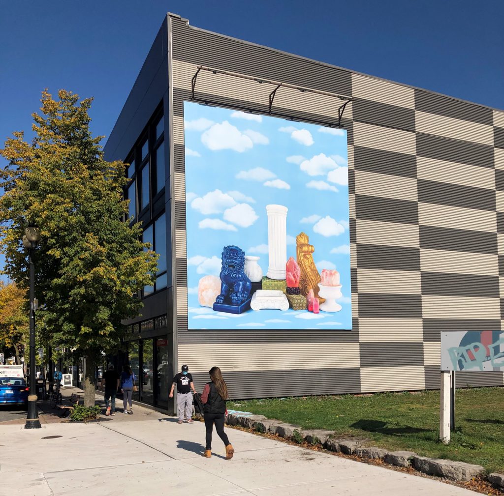 art mural on Hamilton building