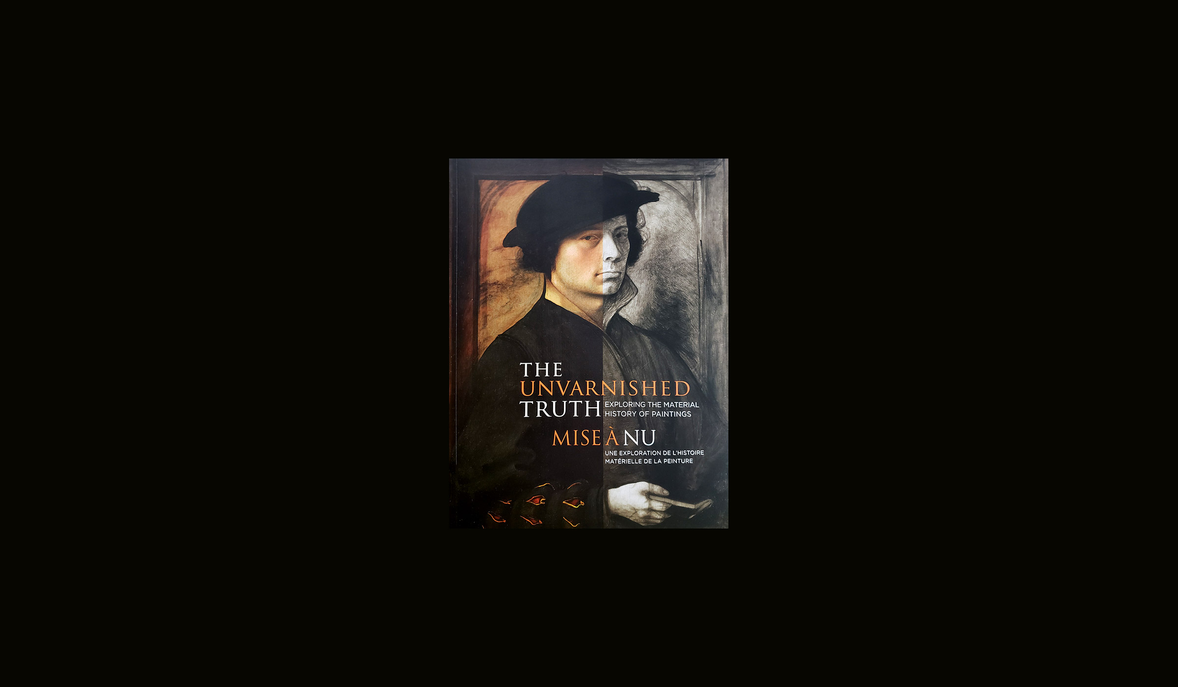 Book cover with portrait of man wearing a hat