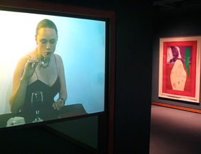 video installation in the gallery