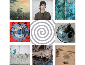 collage of artist work