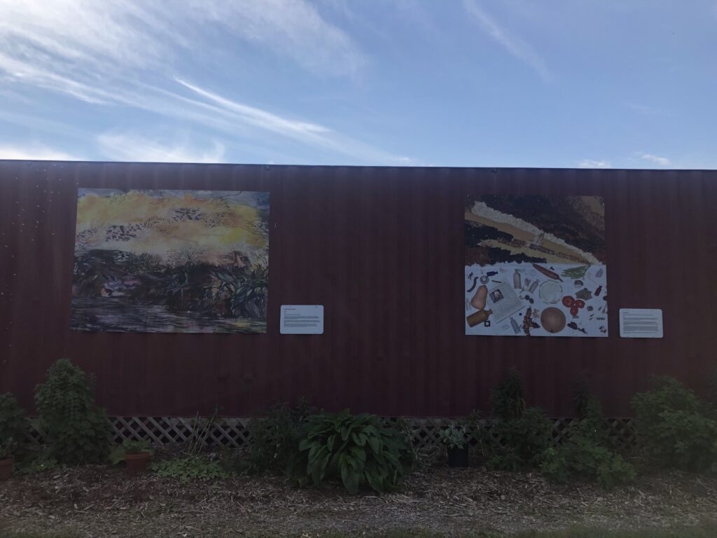 murals installed on shipping container