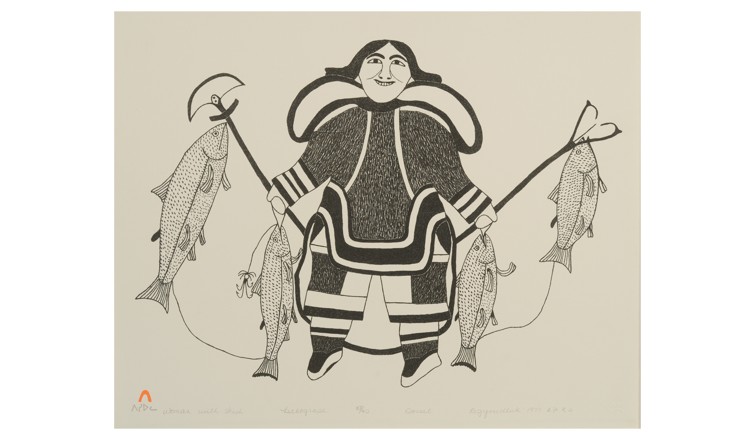 Eegyvadluk Ragee, Woman with Fish.