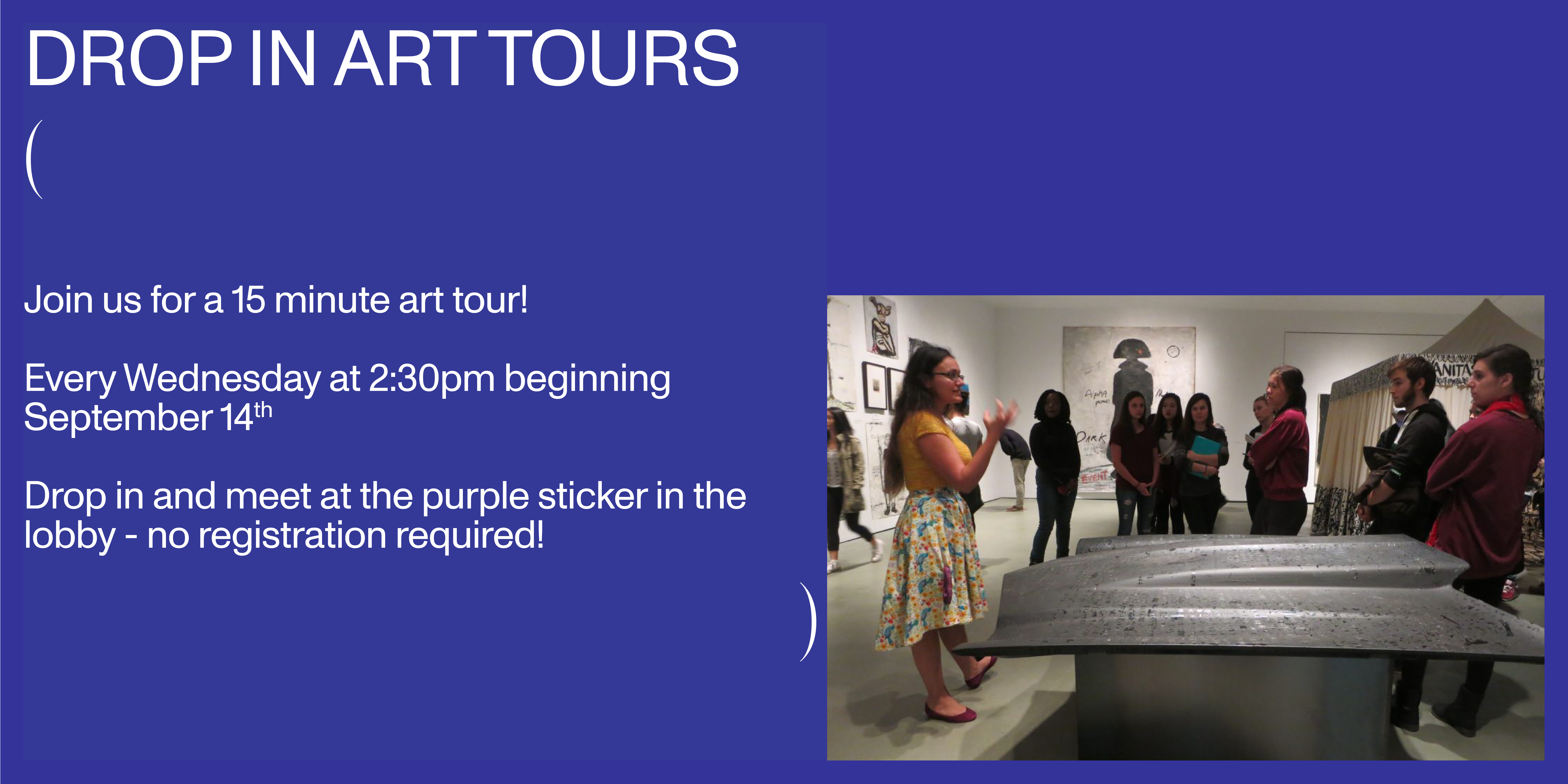 Drop in art tours