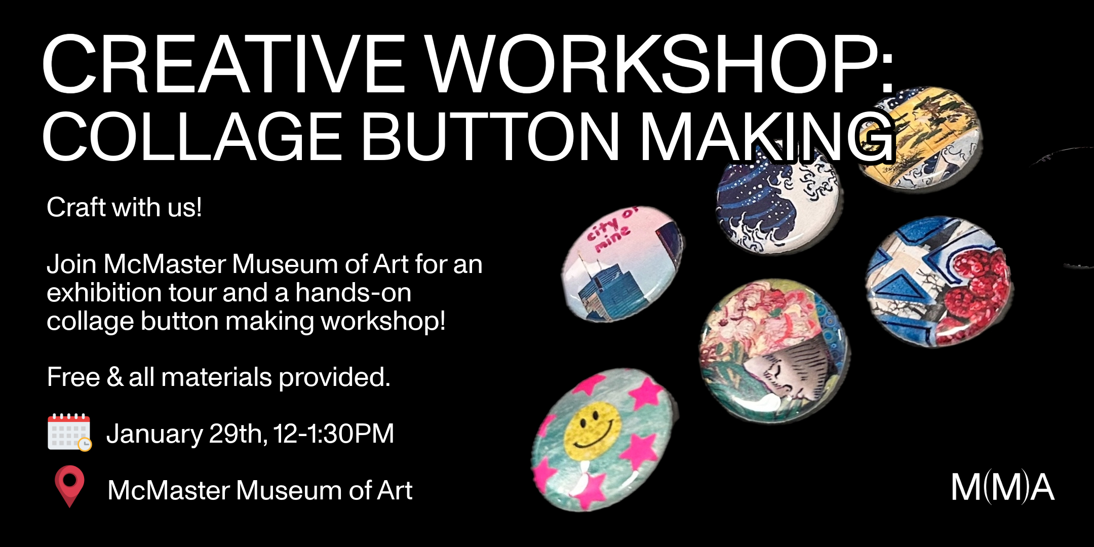 Collage Button Making Workshop